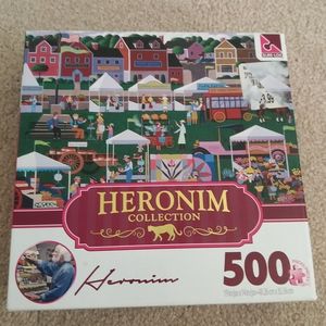 Sure-lox Puzzle 500 Farmer 's Market 19×14" Used